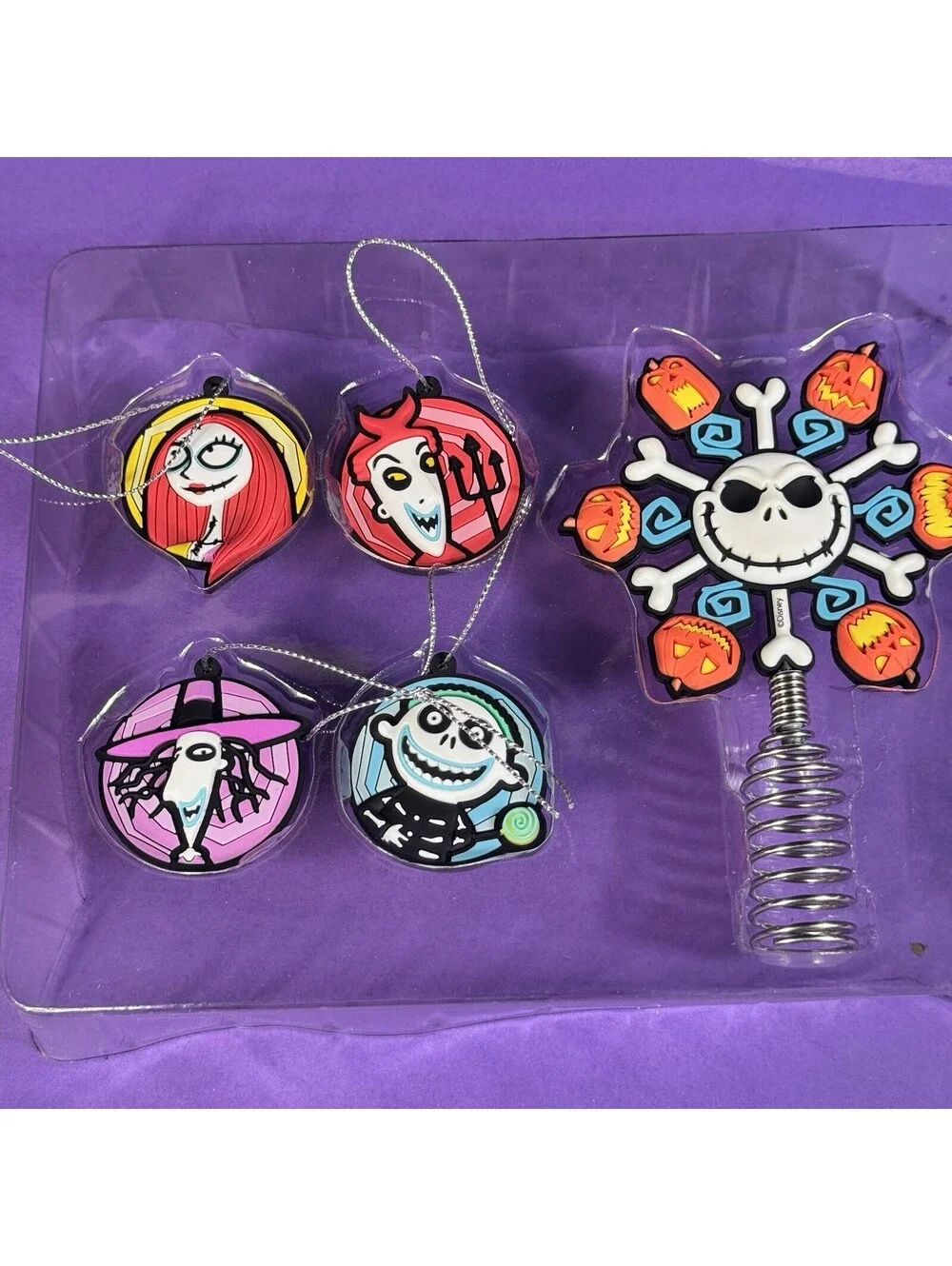 Nightmare Before Christmas Tree Topper & Ornaments Hallmark Disney Halloween